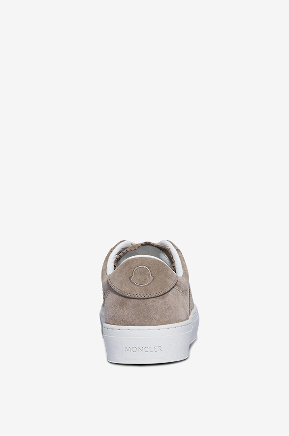 MONCLER Niedrige Schnürsneakers aus Wildleder Monaco2 Damen BEIGE 4