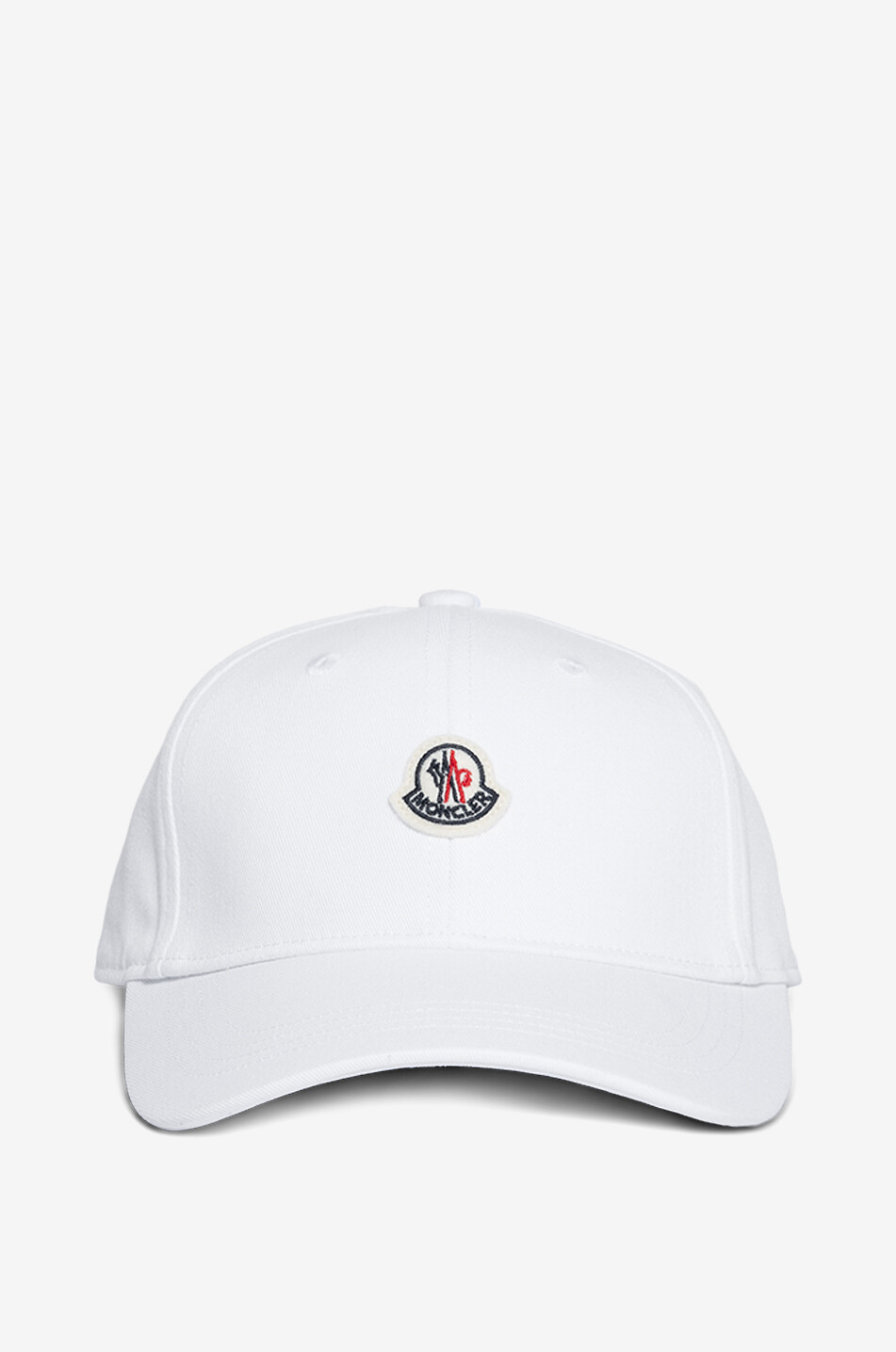 MONCLER Logo patch adorned children's baseball cap Girl WHITE 1