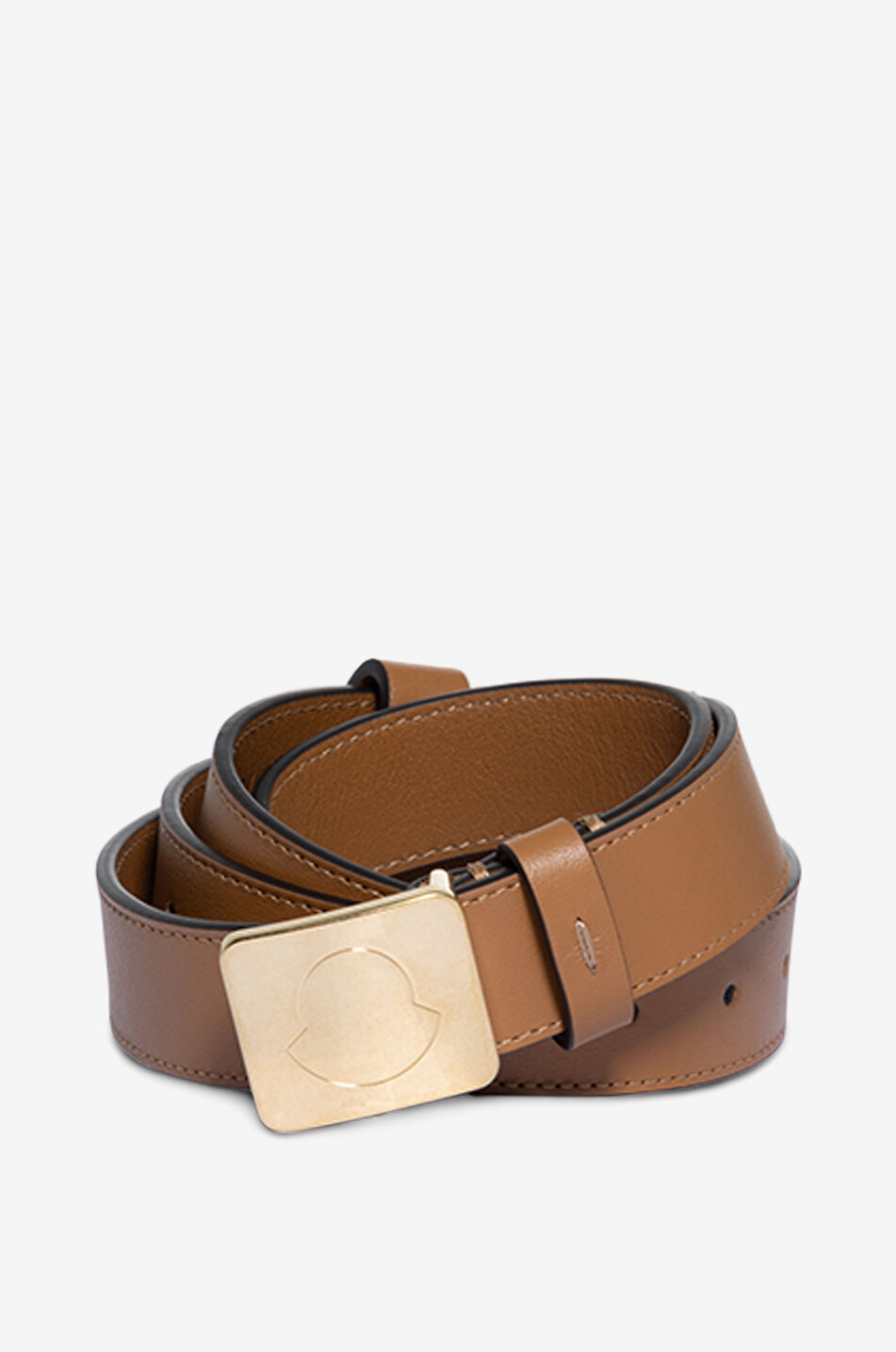 MONCLER Ceinture en cuir multi-poches - 25 mm Femme MARRON CLAIR 1