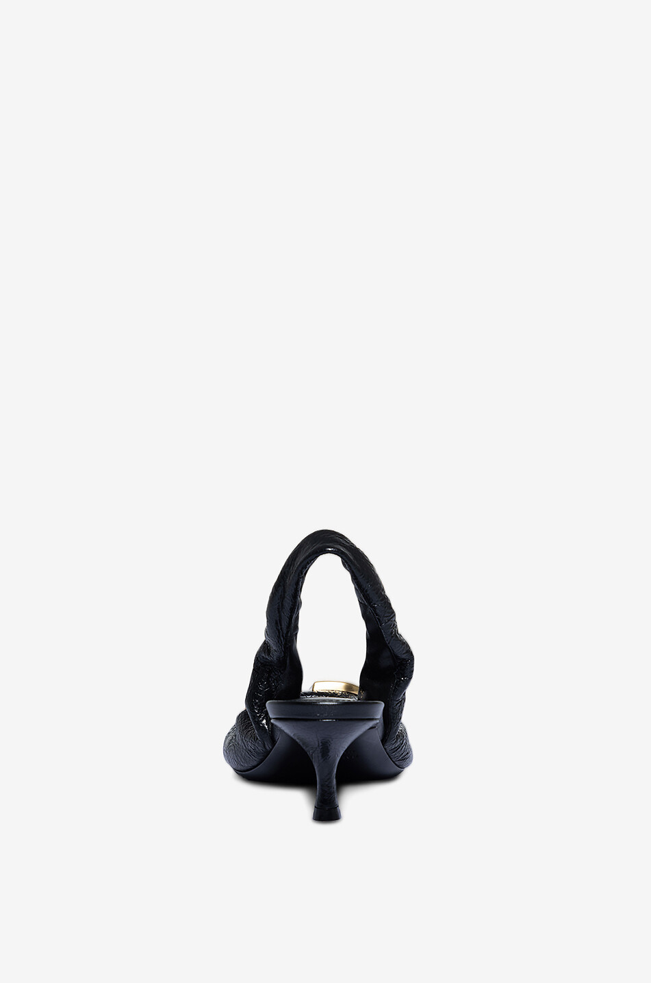 パンプス BALENCIAGA Monaco arena leather slingback BALENCIAGA Monaco logo-embellished crinkled-leather