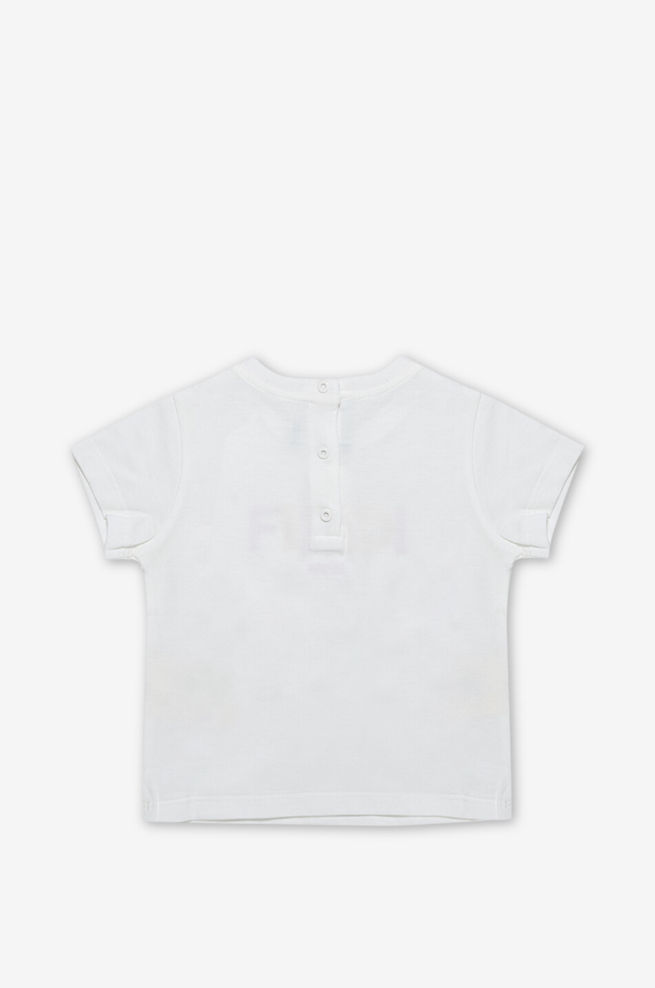 FENDI Baby-Kurzarm-T-Shirt FENDI ROMA Baby WEISS 2