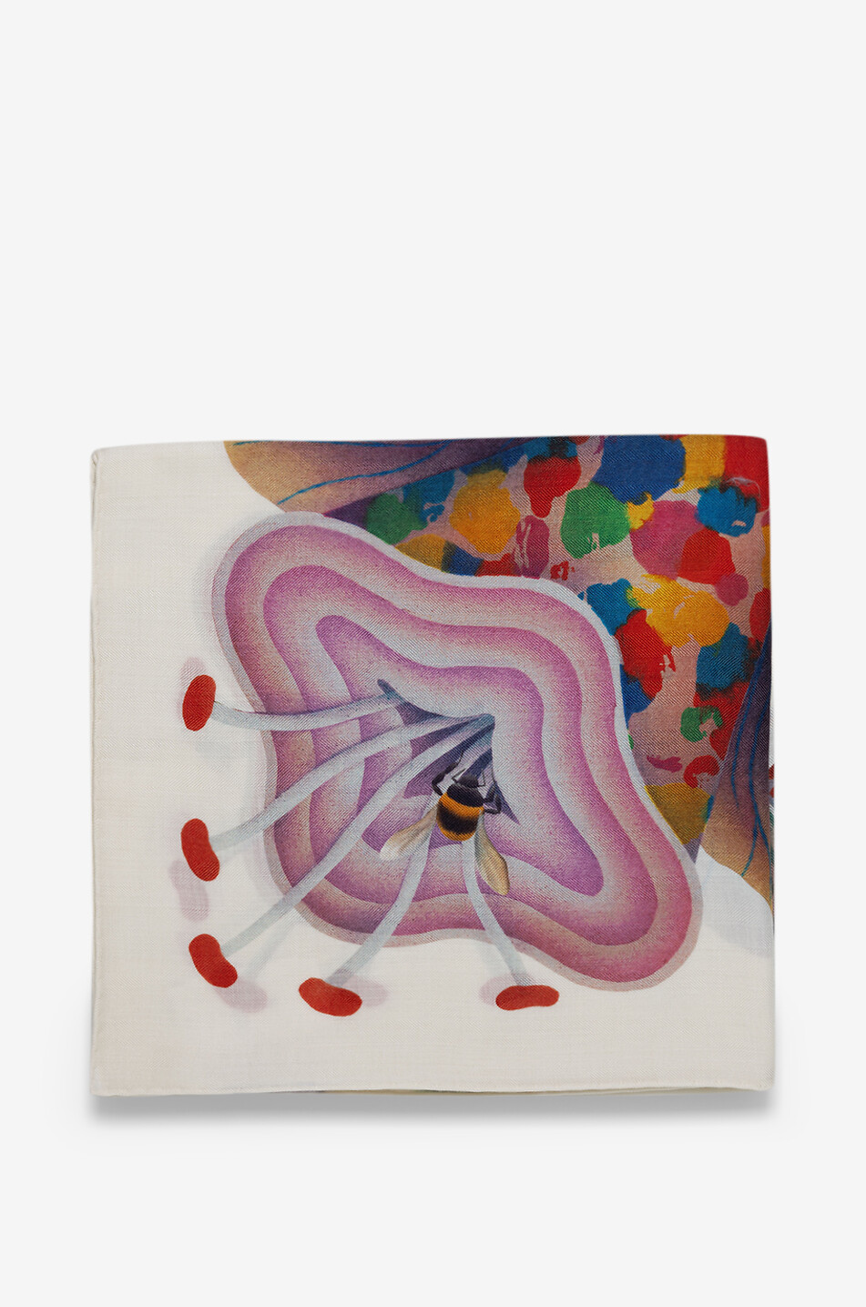 FABRIC FRONTLINE Flirt & Bloom large cashmere and silk scarf Women MULTI COLOURED 2