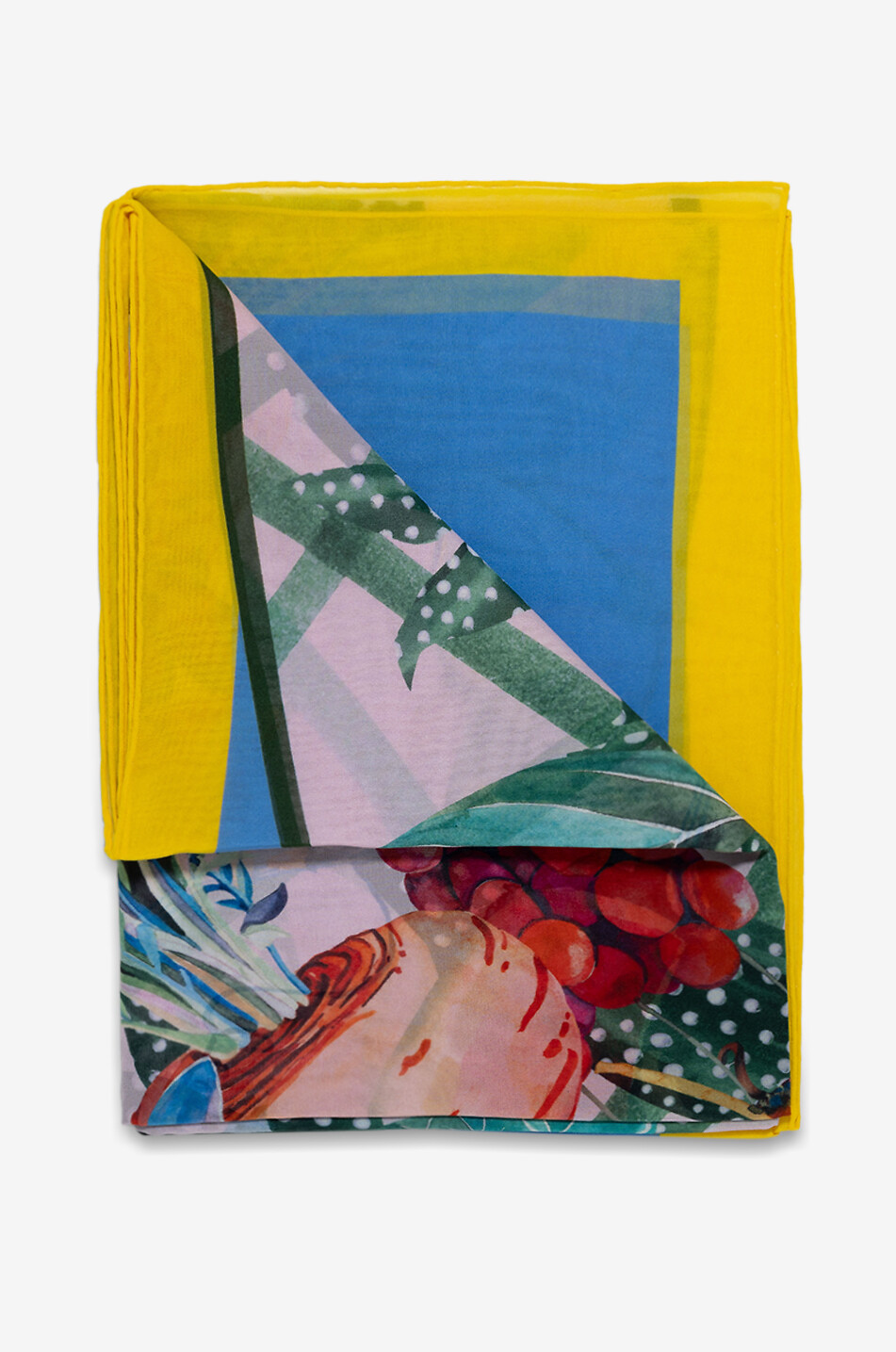 FABRIC FRONTLINE Grosser Schal aus Seide Aphrodite's Garden Damen BUNT 3
