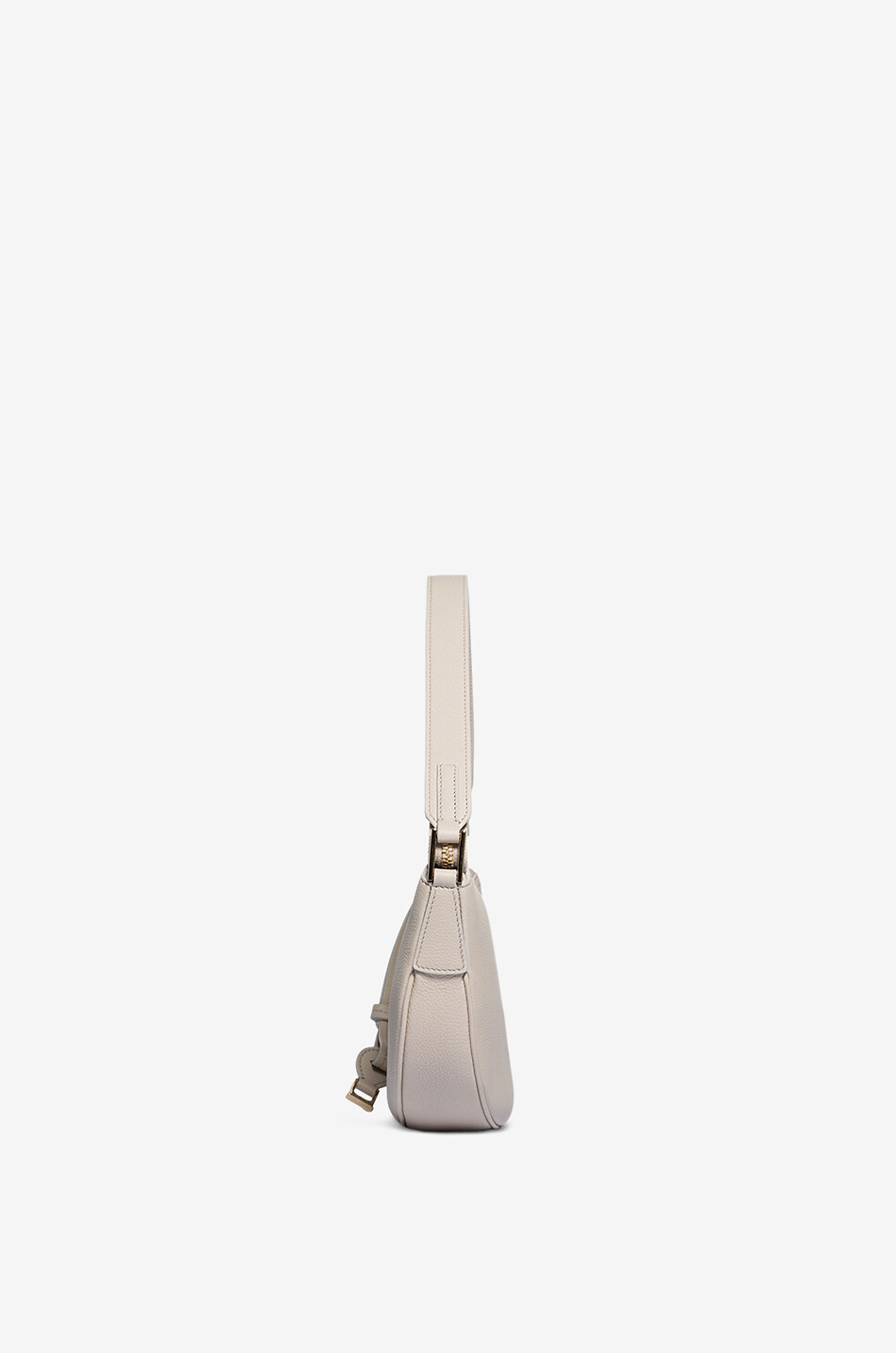 SALVATORE FERRAGAMO Smile Small hobo bag in grained leather Women BEIGE 4