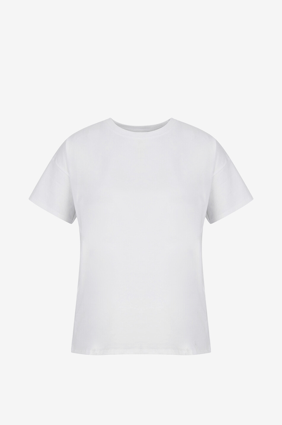 LOULOU STUDIO Kurzärmeliges T-Shirt aus Pima-Baumwolle Basiluzzo Damen WEISS 1