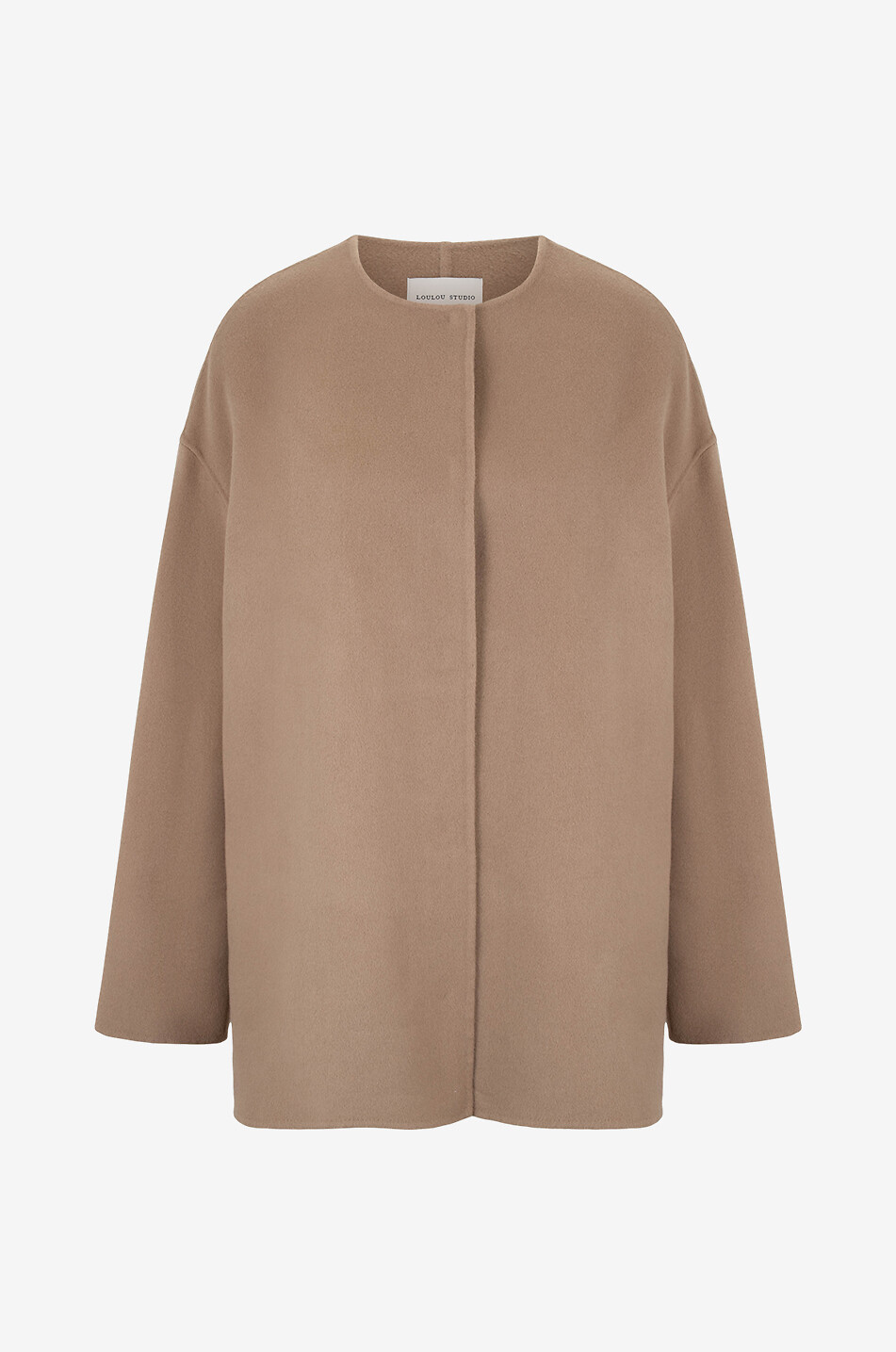 LOULOU STUDIO Gio wool and cashmere short coat Women BROWN 1