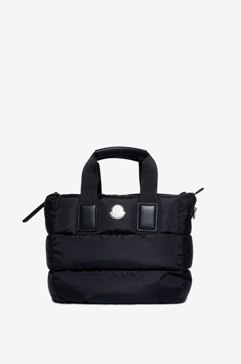 MONCLER Mini Caradoc quilted nylon tote bag Women BLACK 1