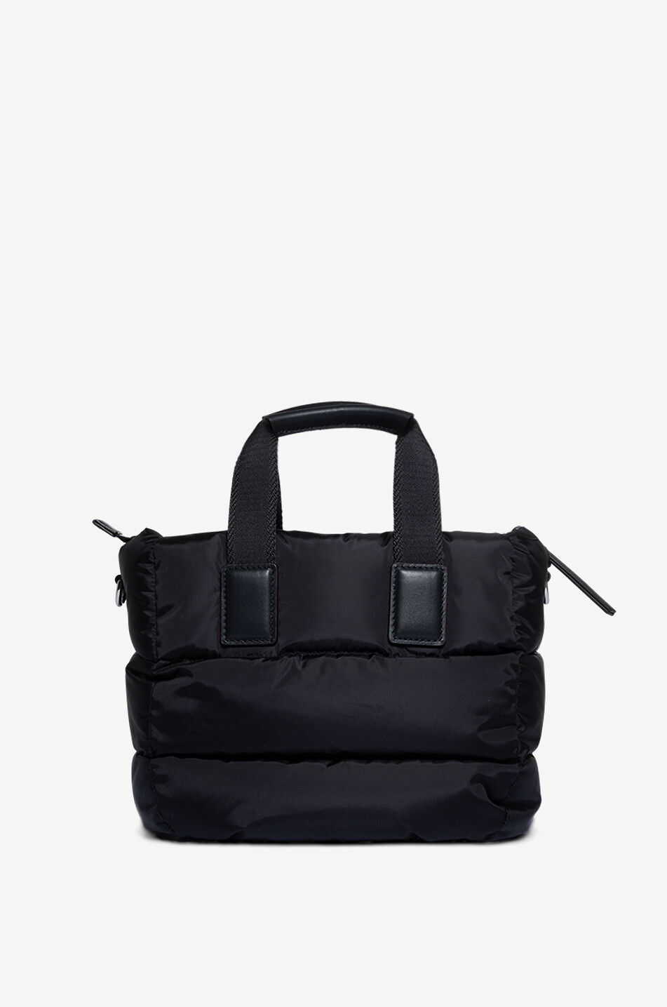 MONCLER Mini Caradoc quilted nylon tote bag Women BLACK 3