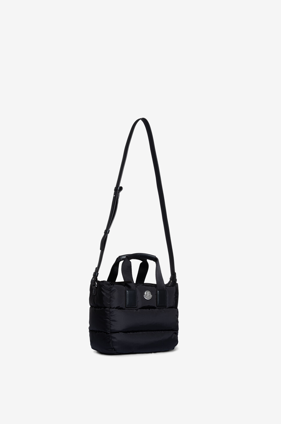 MONCLER Mini Caradoc quilted nylon tote bag Women BLACK 5