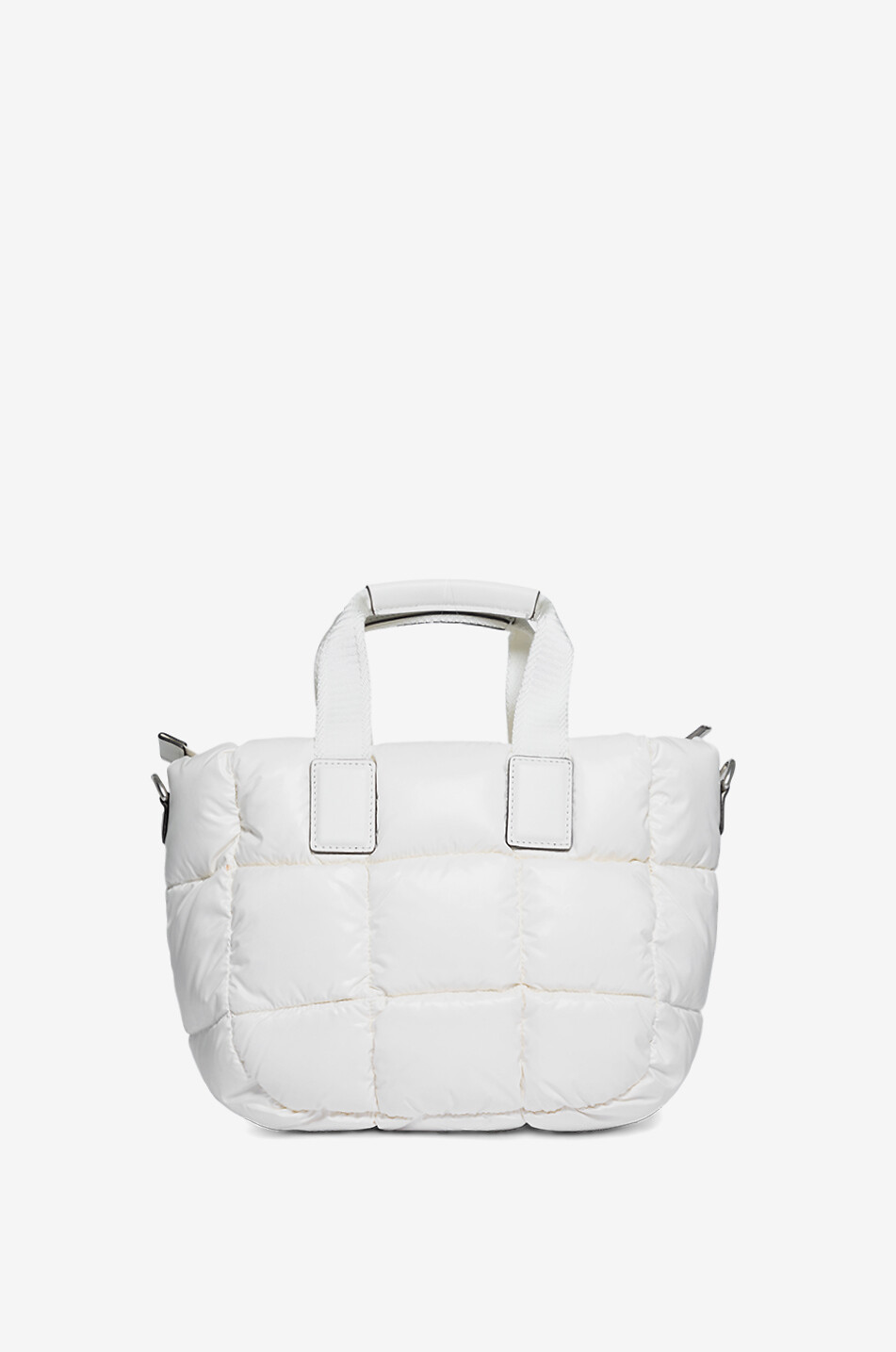 MONCLER Mini Caradoc quilted nylon tote bag Women WHITE 3