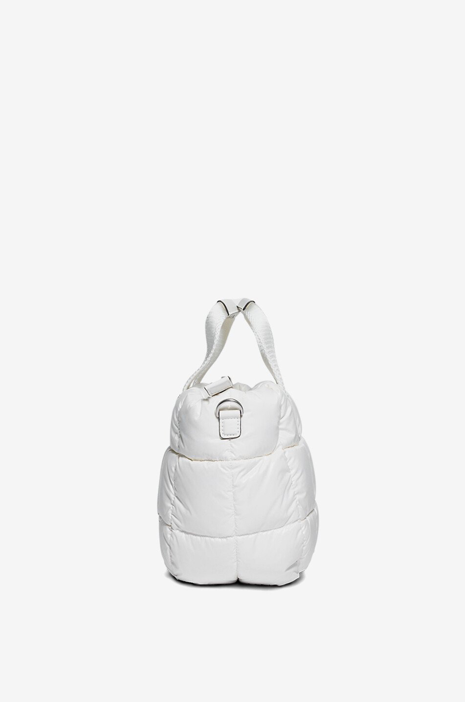 MONCLER Mini Caradoc quilted nylon tote bag Women WHITE 4