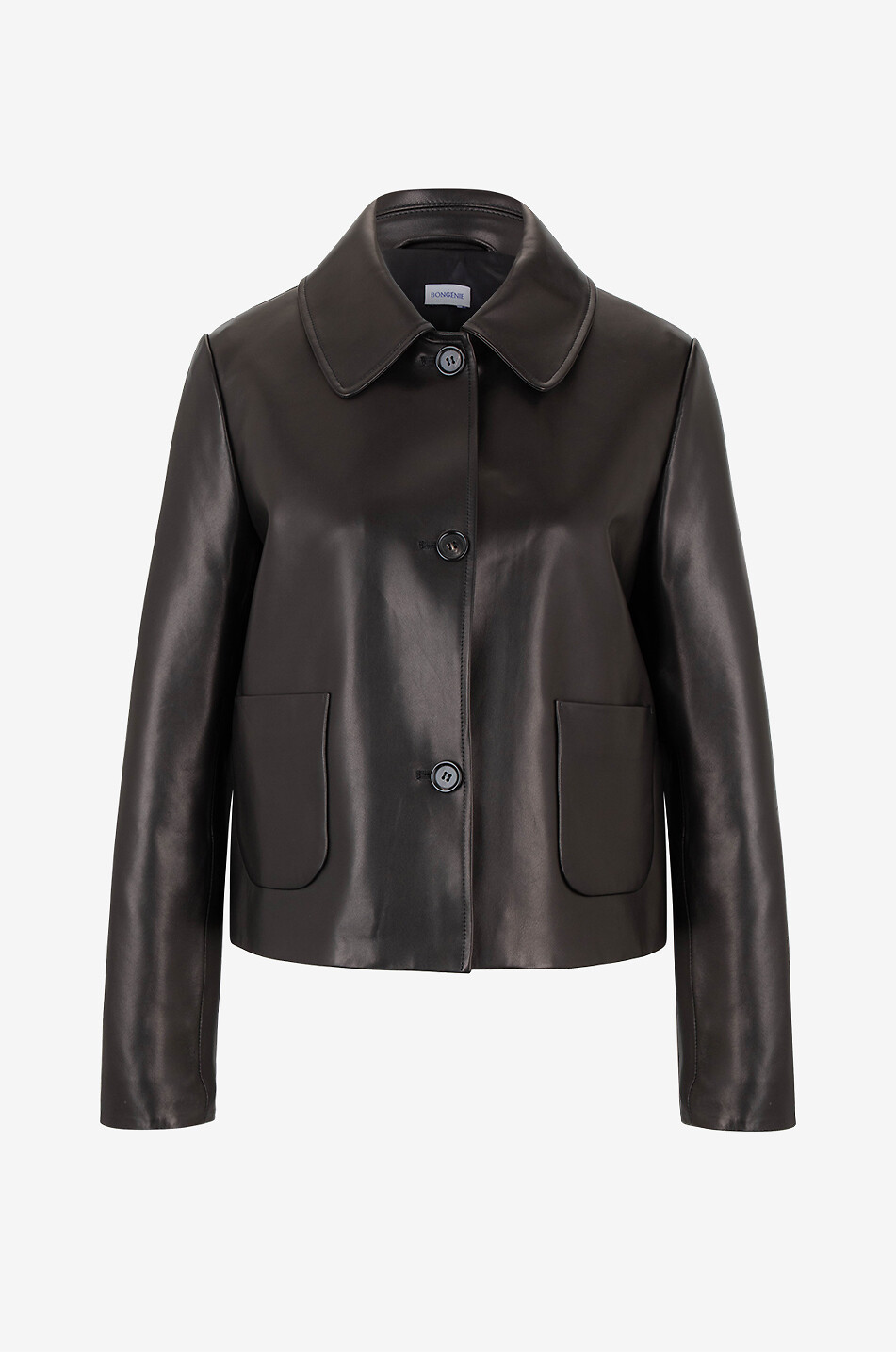 BONGENIE Anna lambskin leather jacket Women BLACK 1