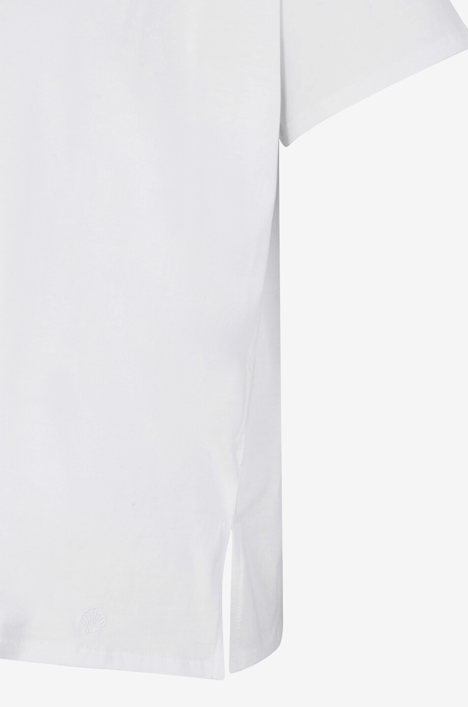 LOULOU STUDIO Kurzärmeliges T-Shirt aus Pima-Baumwolle Basiluzzo Damen WEISS 3