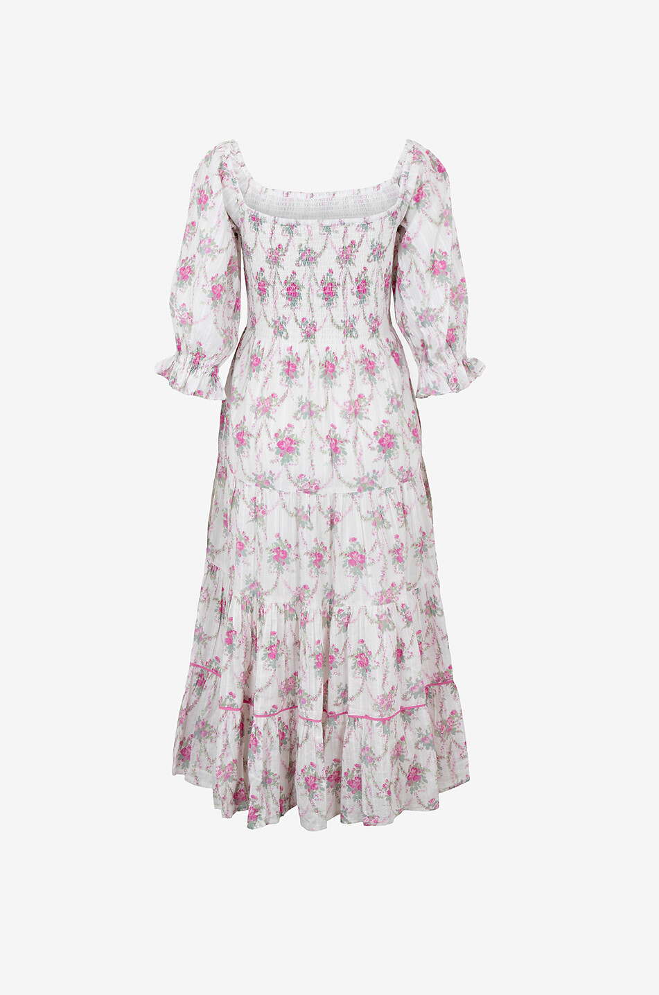 LOVESHACKFANCY Rigby floras cotton midi dress Women MULTI COLOURED 2