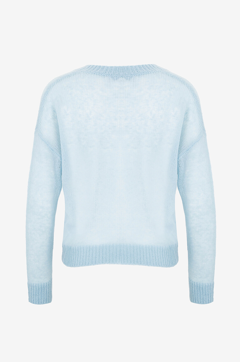 Pull à col en V en cachemire et soie Dinzi