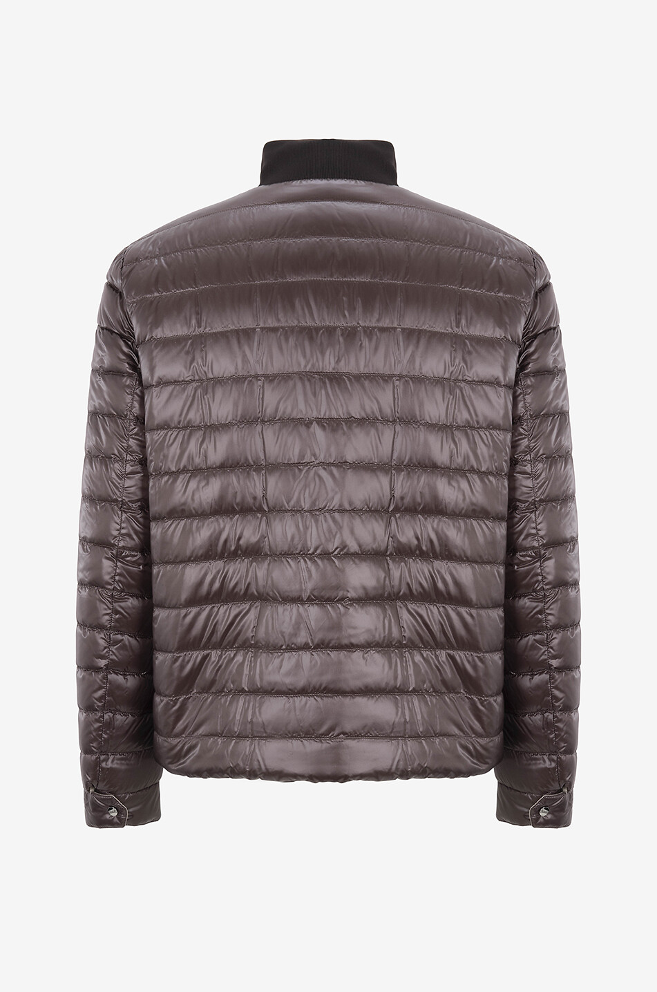 HERNO Kurze leichte wendbare Daunenjacke mit Stehkragen Herren DUNKELBRAUN 2