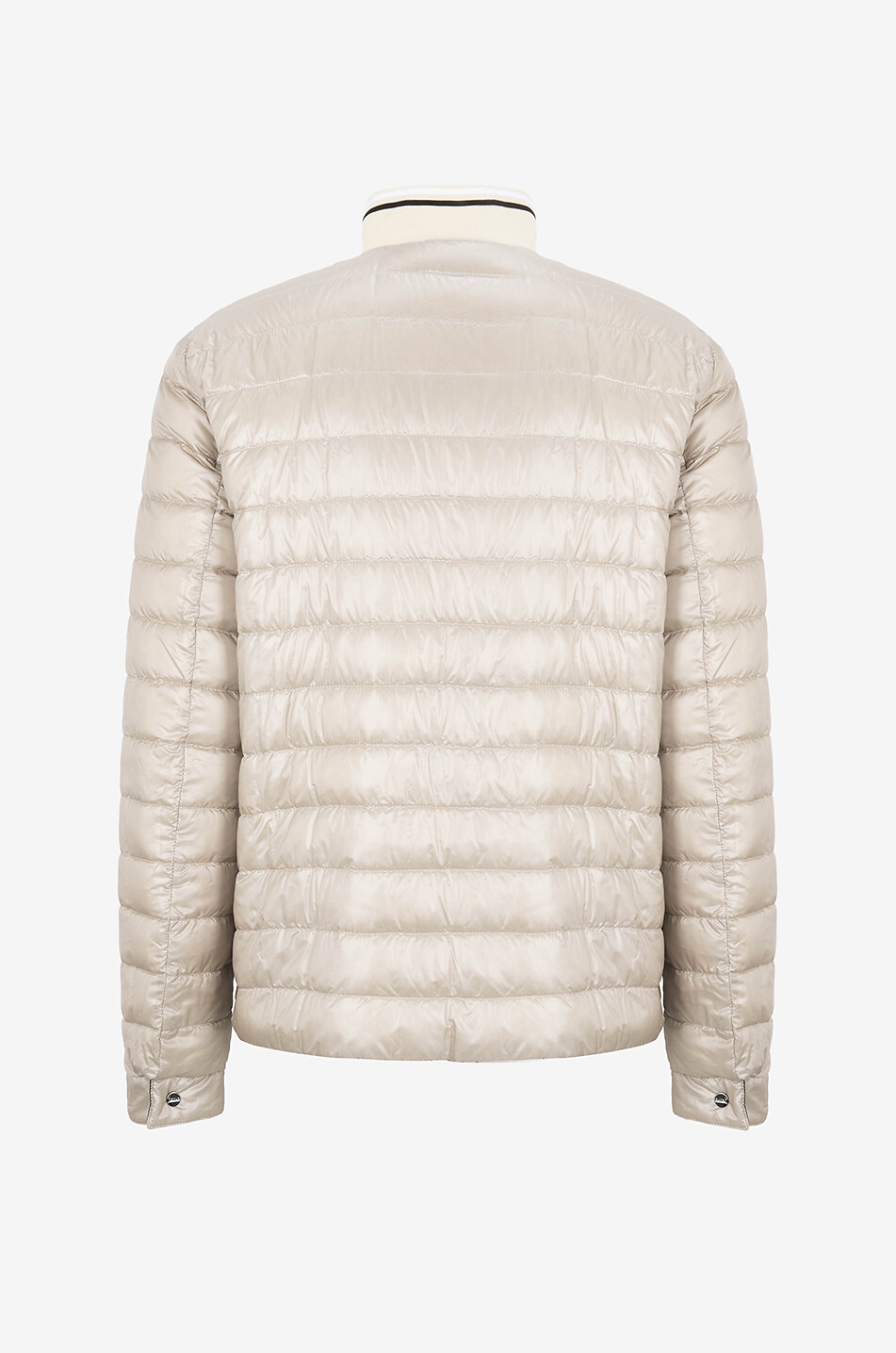 Kurze leichte wendbare Daunenjacke mit Stehkragen