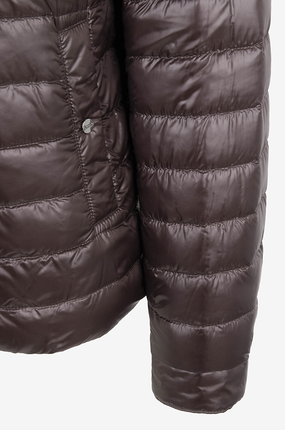 HERNO Kurze leichte wendbare Daunenjacke mit Stehkragen Herren DUNKELBRAUN 5