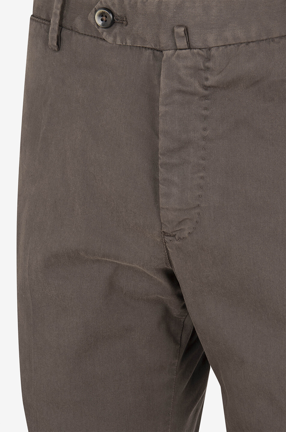 Pantalon chino slim en lyocell et coton