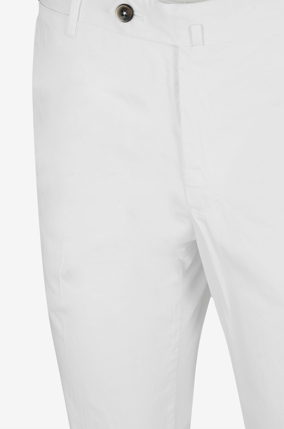 PT TORINO Pantalon chino en coton et soie Super Slim Homme BLANC 4