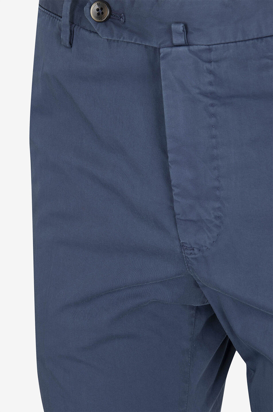 PT TORINO Pantalon chino en coton et soie Super Slim Homme BLEU FONCE 3