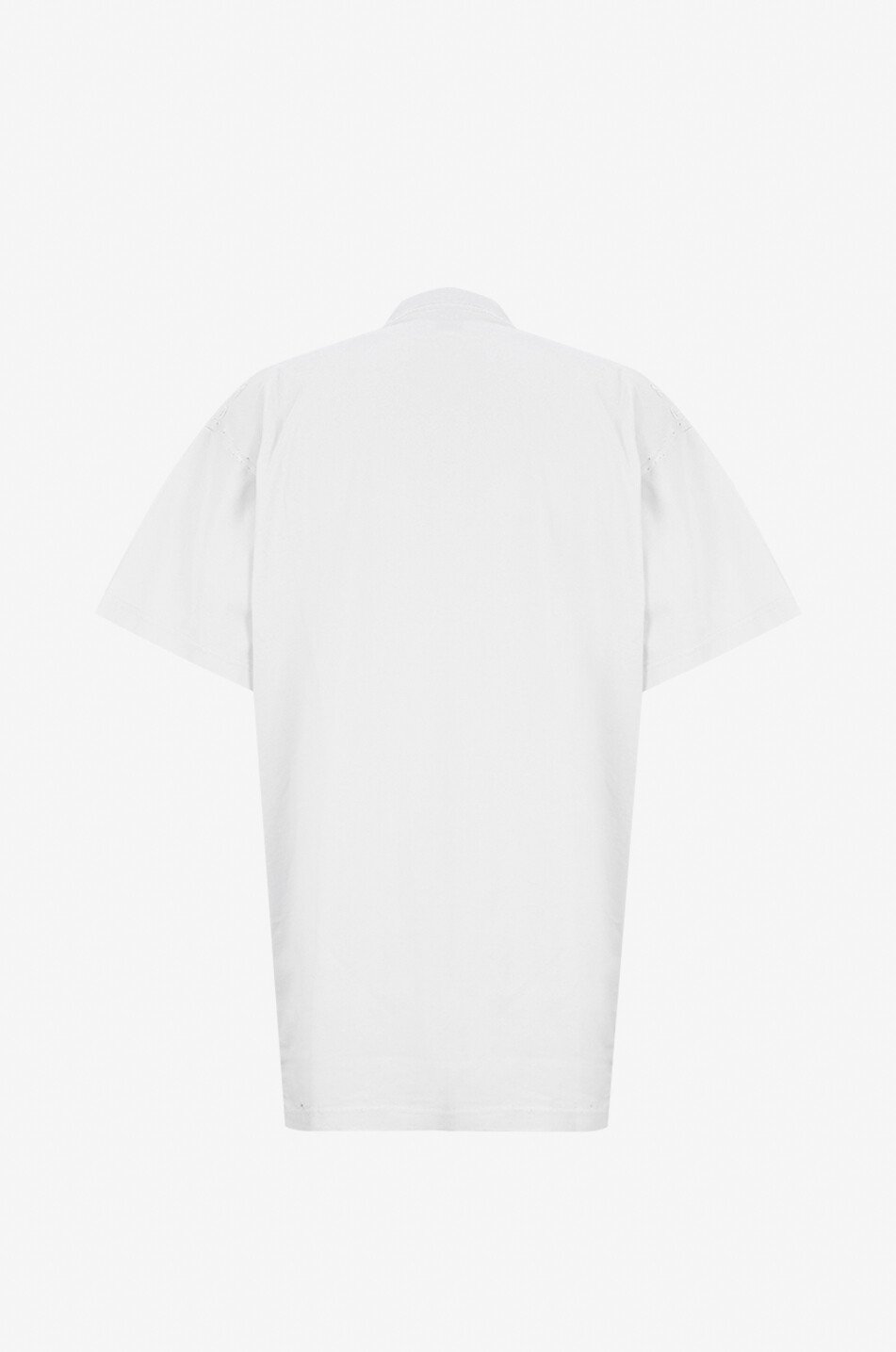 BALENCIAGA T-Shirt im Used-Look 3B Liquefied Oversize Herren WEISS 2