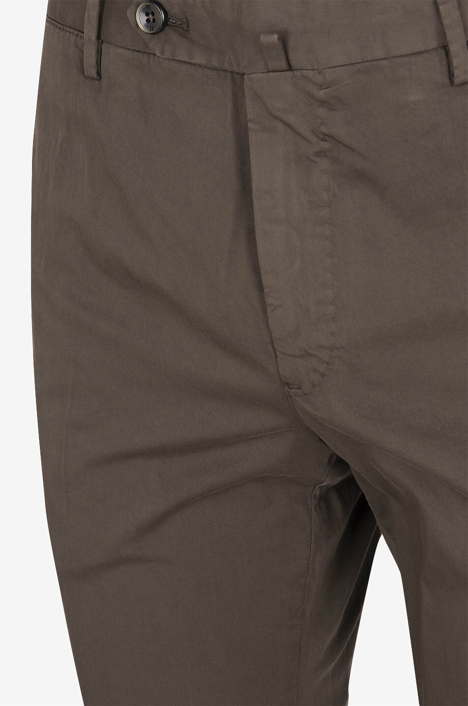 PT TORINO Chinohose aus Baumwolle und Seide Super Slim Herren MITTELBRAUN 3