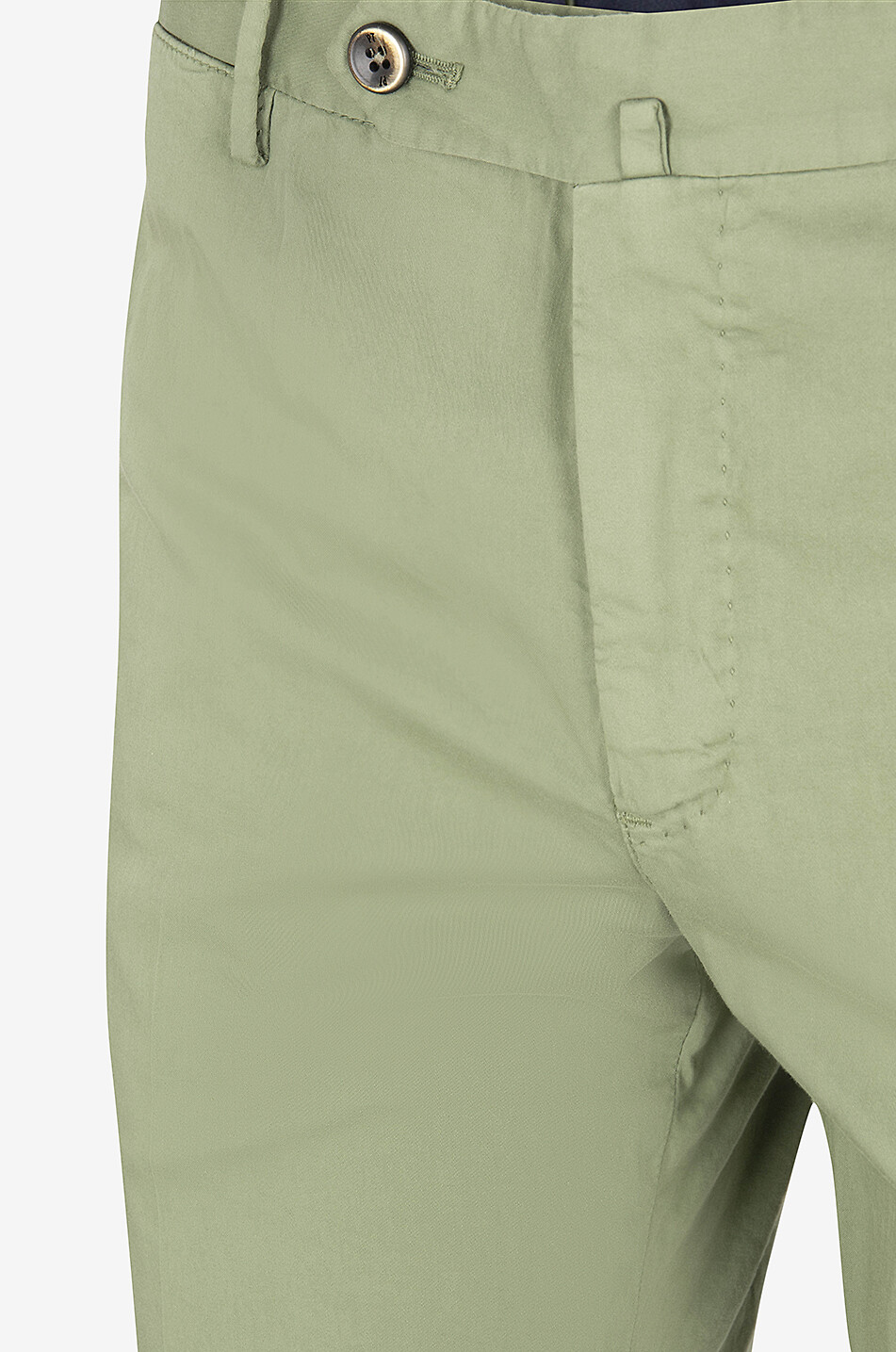 PT TORINO Pantalon chino en coton et soie Super Slim Homme VERT CLAIR 3