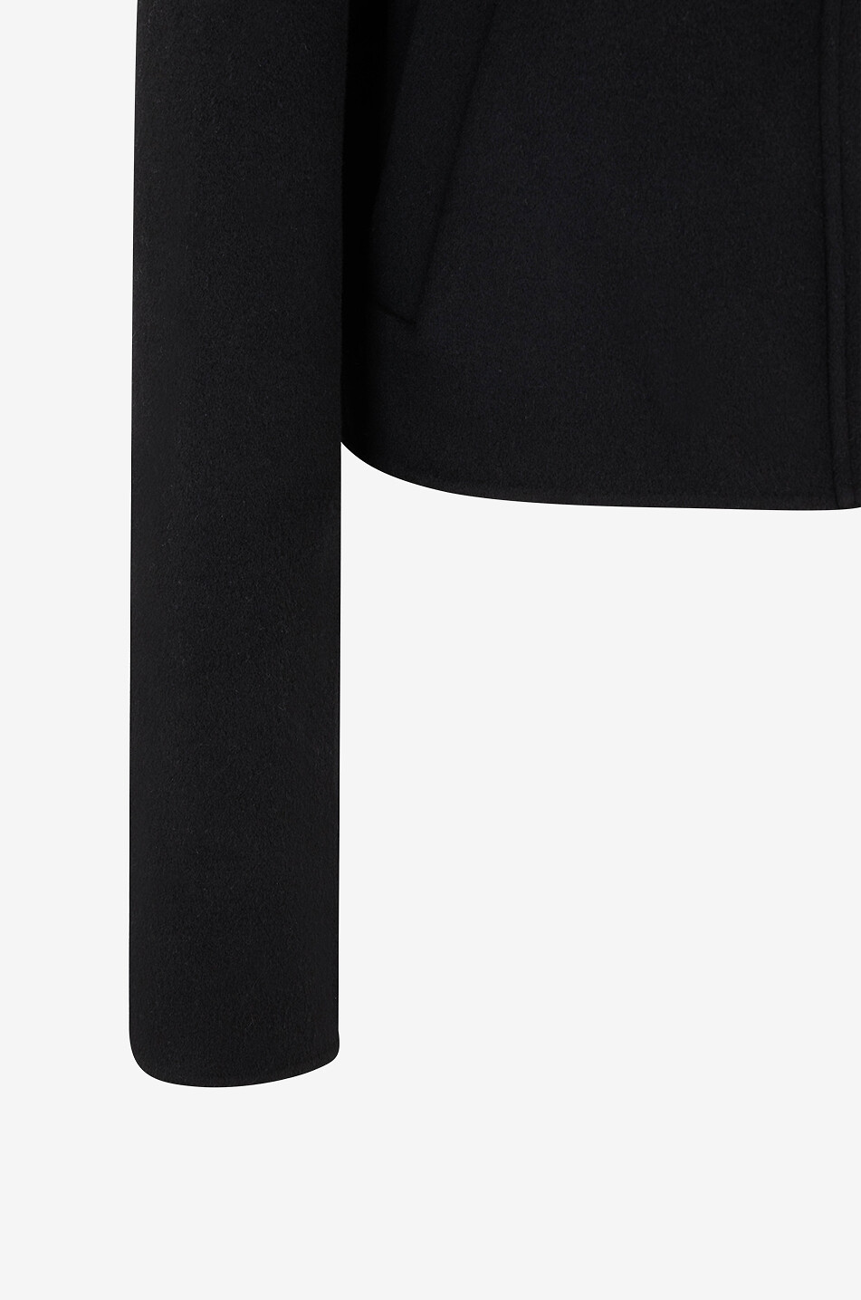LOULOU STUDIO Zhanna wool and cashmere short shirt jacket Women BLACK 3
