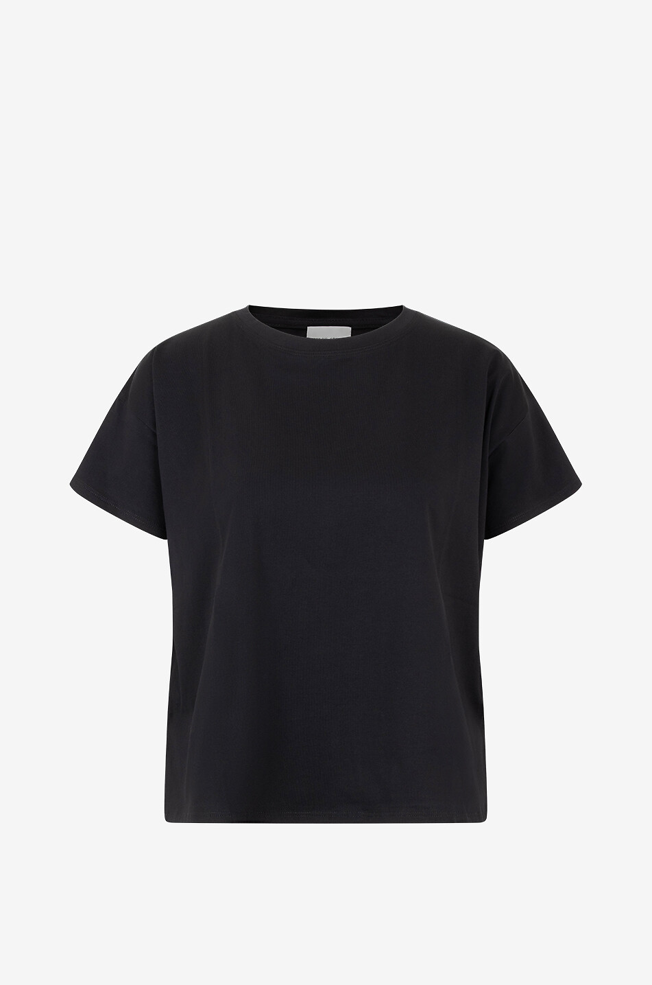 LOULOU STUDIO Kurzärmeliges T-Shirt aus Pima-Baumwolle Basiluzzo Damen SCHWARZ 1