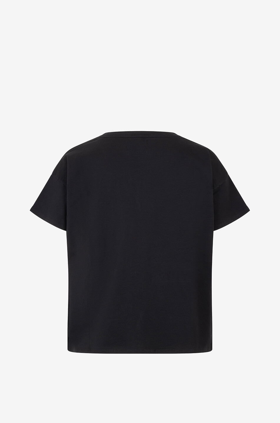 LOULOU STUDIO Kurzärmeliges T-Shirt aus Pima-Baumwolle Basiluzzo Damen SCHWARZ 2