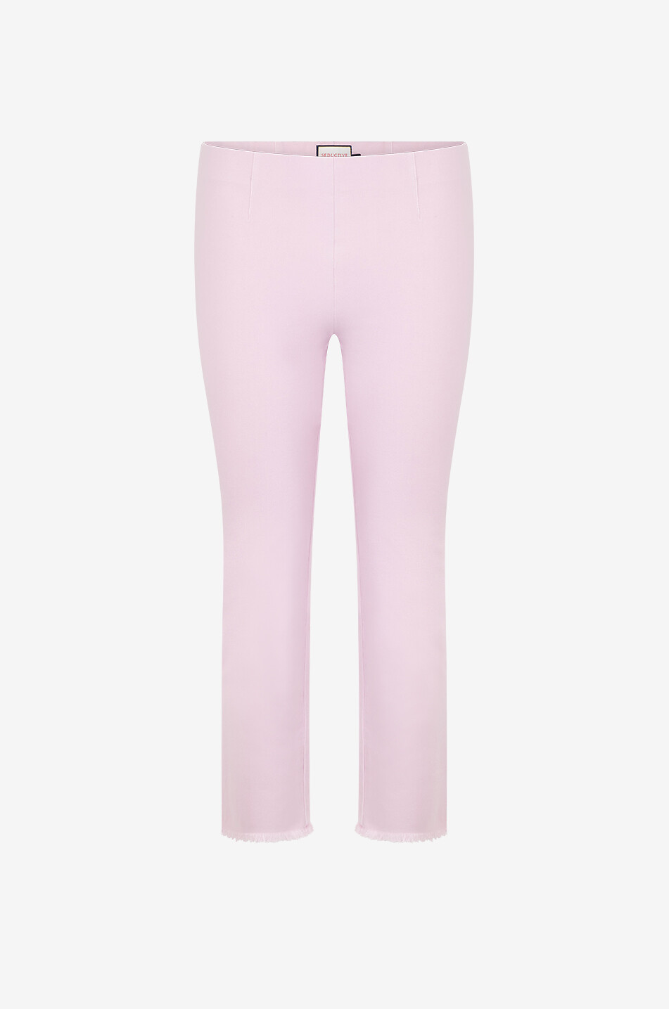 Ausgefranste Slim-Fit-Hose aus Baumwolle und Lyocell Cindy