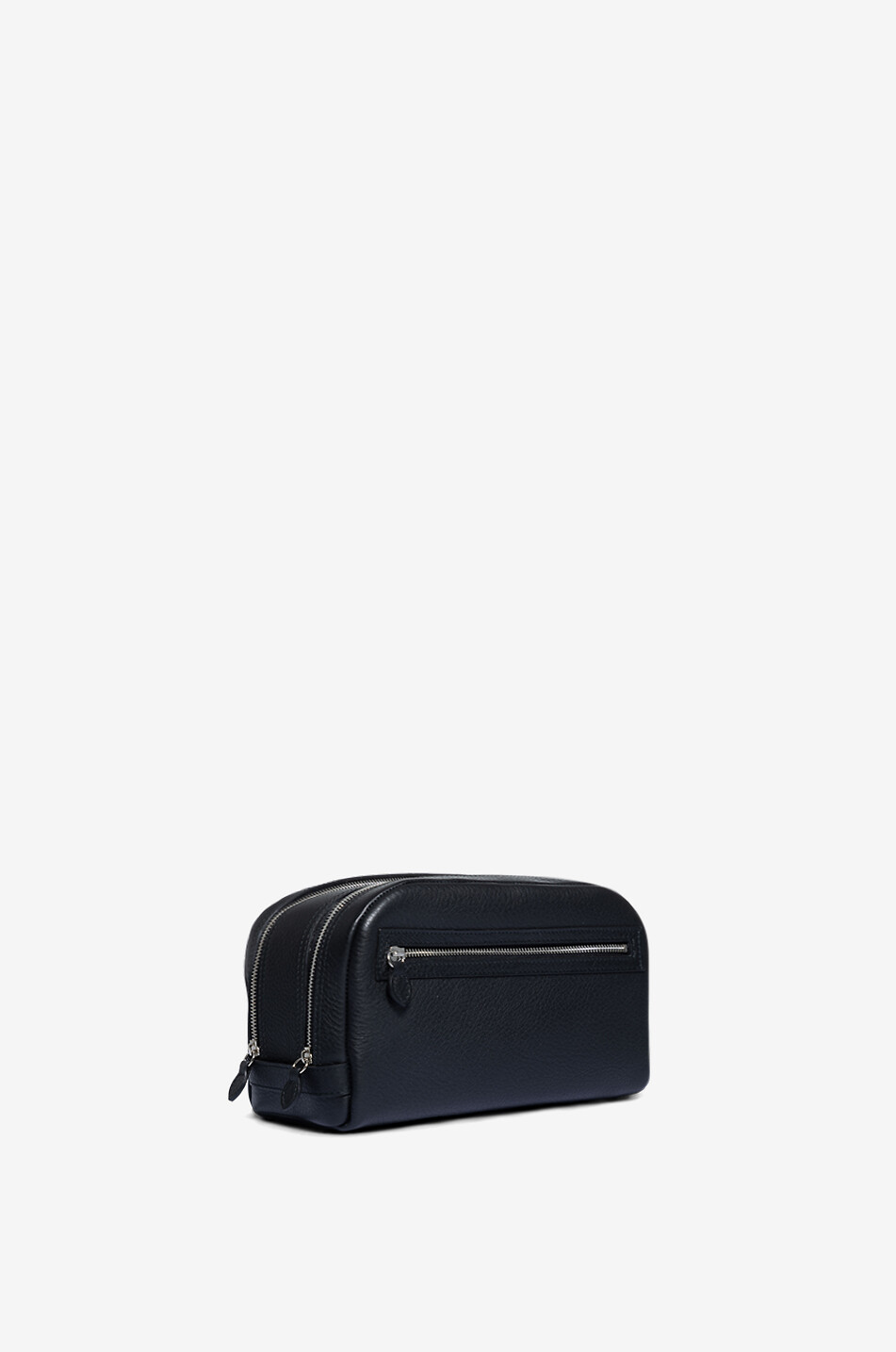Grande trousse de toilette en cuir à deux compartiments