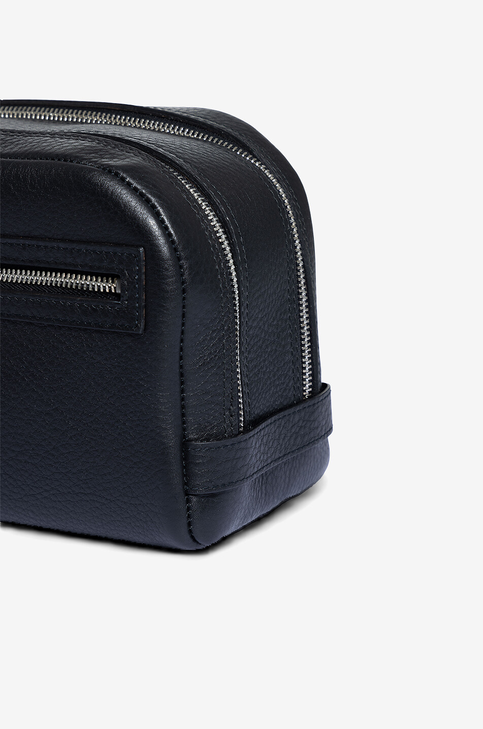 Grande trousse de toilette en cuir à deux compartiments