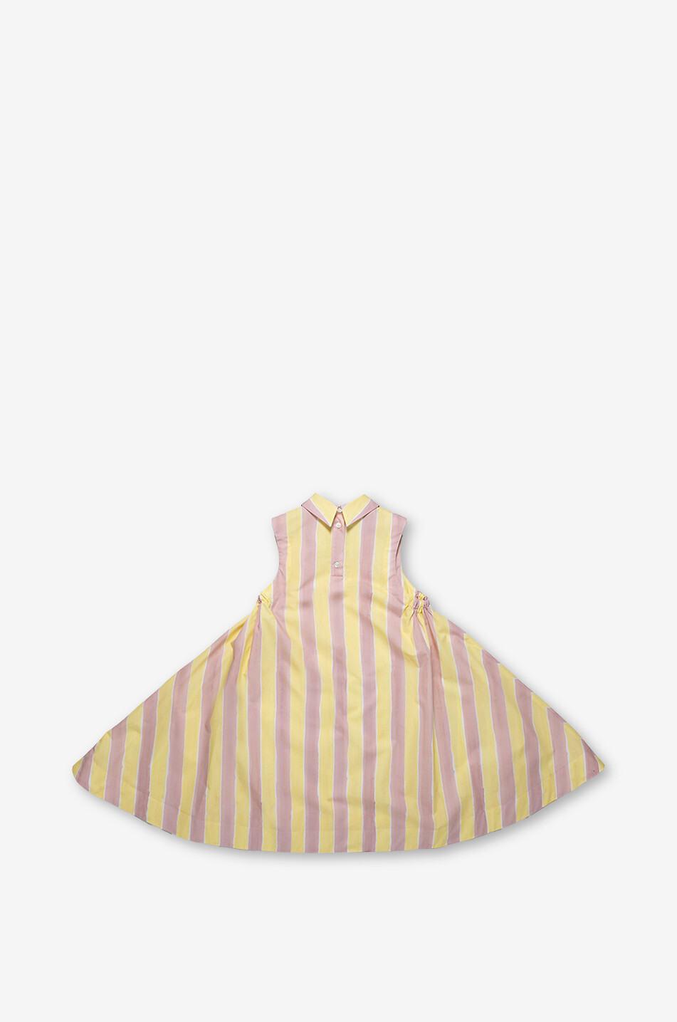 FENDI Robe trapèze sans manches fille en popeline rayée Pequin Fille MULTICOLORE 2