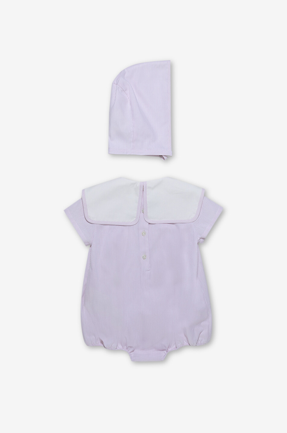 FENDI Coffret bébé trois pièces en jacquard rayé Fendi Roma Bébé ROSE CLAIR 2
