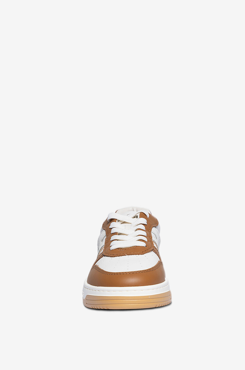 HOGAN Hogan H630 bicolour leather and suede sneakers Women BROWN 2