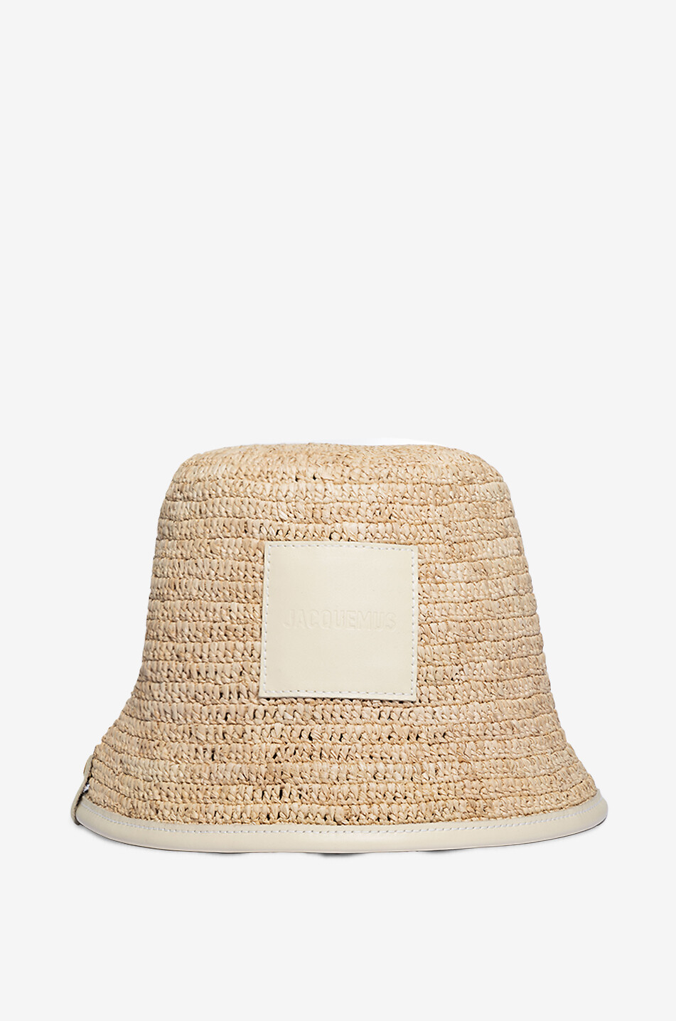 JACQUEMUS Anglerhut aus Bast und Leder Le bob Soli Damen BUNT 1