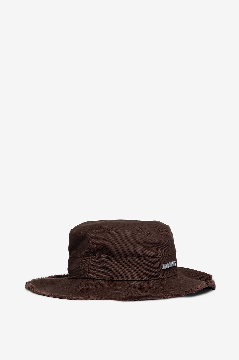 JACQUEMUS Le bob Artichaut twill bucket hat with frayed brim Women BROWN 2