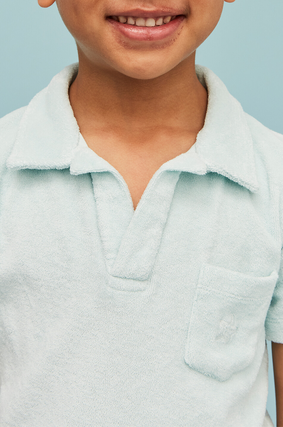 J&JOSH Polo à manches courtes en éponge garçon Garçon VERT CLAIR 5