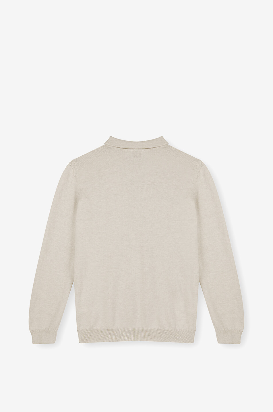 J&JOSH Pull polo en coton à manches longues garçon Garçon Beige clair 2