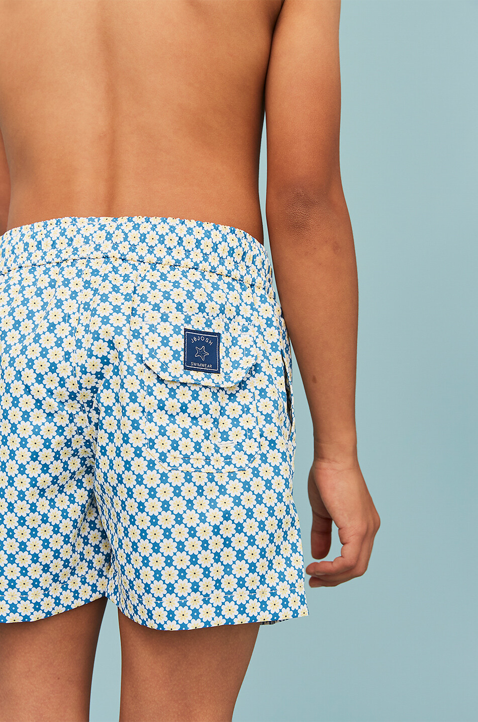 J&JOSH Floral boys' micro-fibre swimshorts Boy BLUE 4