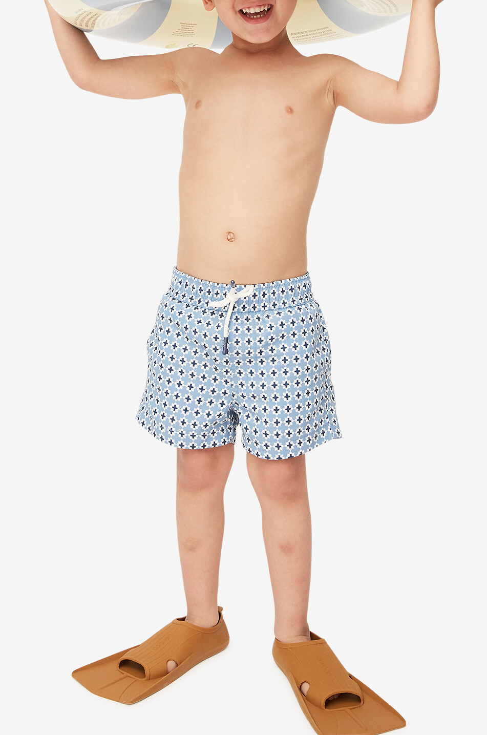 J&JOSH Jungen-Mikrofaser-Badeshorts Majolika Junge BLAU 5