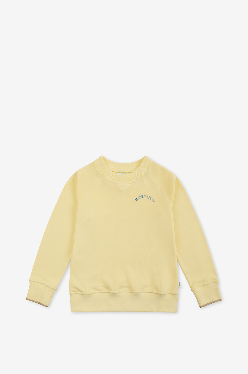 J&JOSH Made To Play boys' crewneck sweatshirt Boy LIGHT YELLOW 1