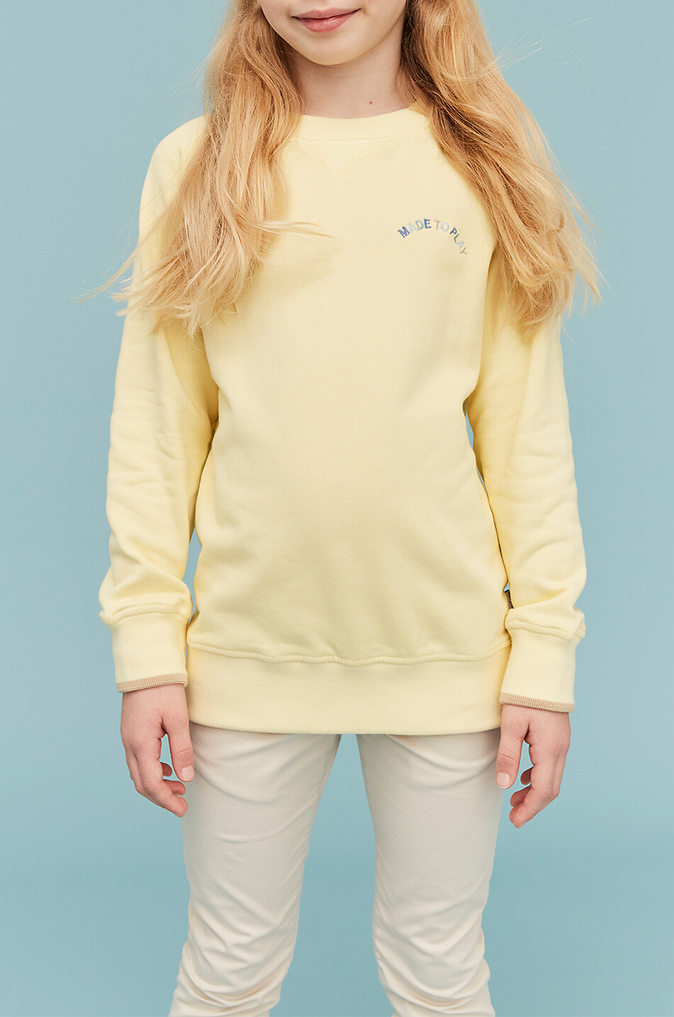 J&JOSH Made To Play boys' crewneck sweatshirt Boy LIGHT YELLOW 3