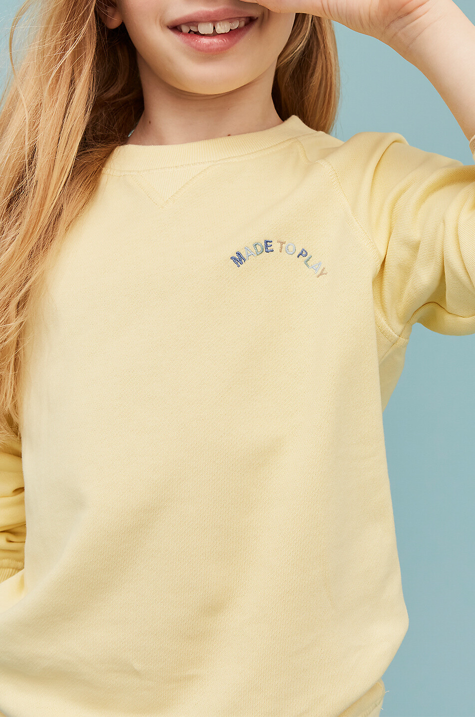 J&JOSH Made To Play boys' crewneck sweatshirt Boy LIGHT YELLOW 5