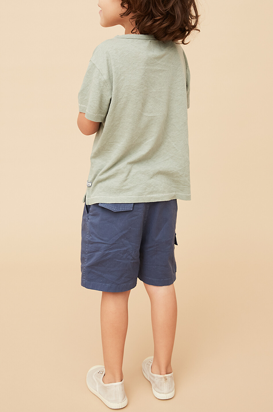 J&JOSH Jungen-Kurzarm-T-Shirt Basketball Stitch Junge GRÜN 3