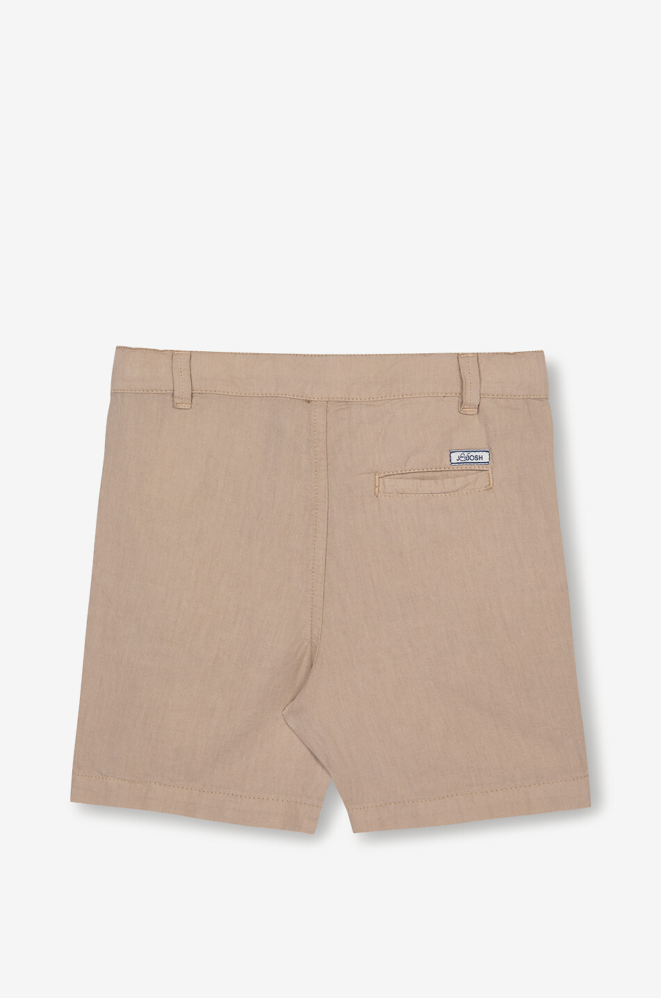 J&JOSH Boys' cotton and linen Bermuda shorts Boy BEIGE 2