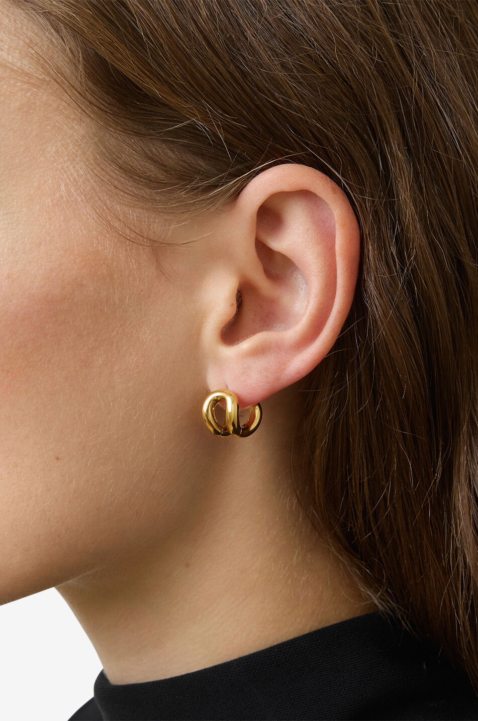 LIE STUDIO Kleine doppelte Creolen The Asta Damen GOLDEN 2