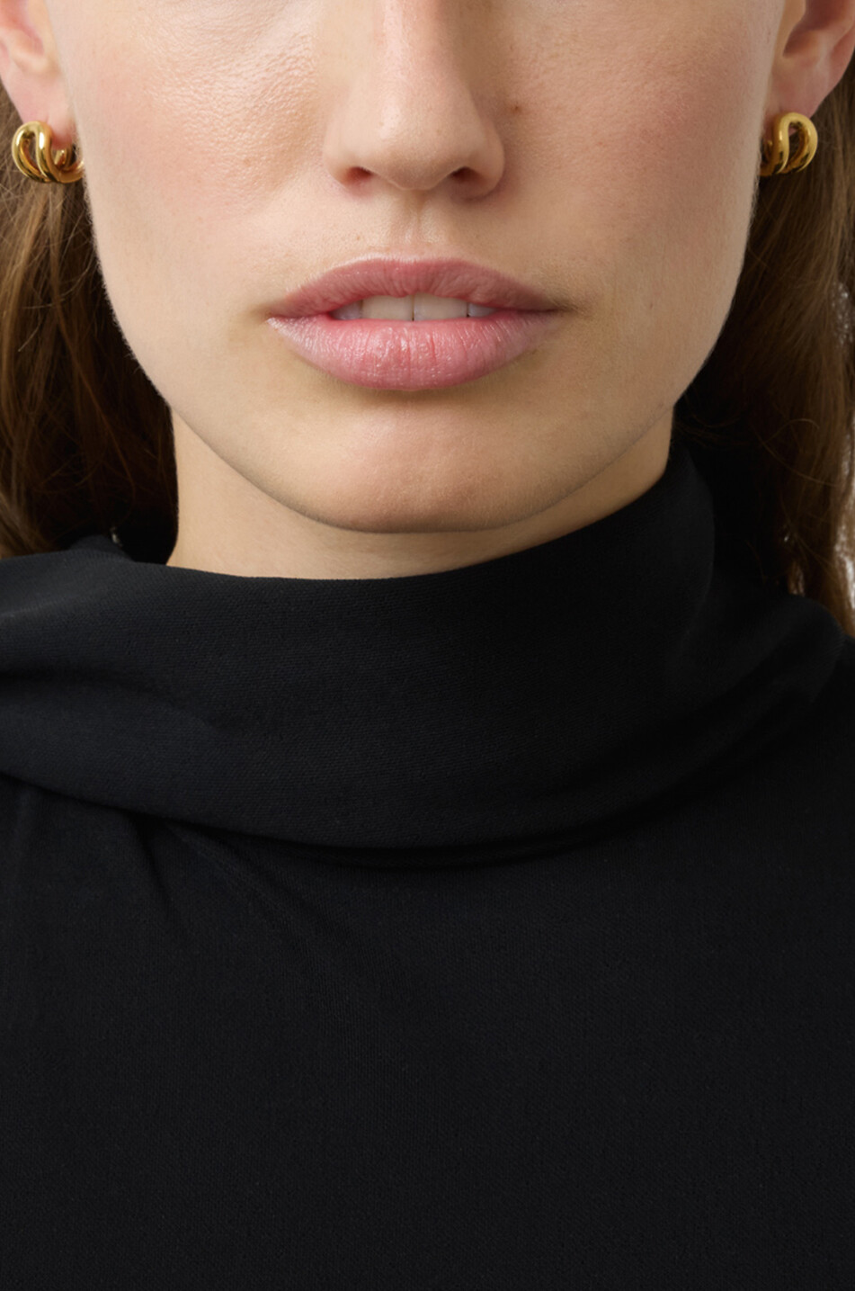 LIE STUDIO Kleine doppelte Creolen The Asta Damen GOLDEN 3